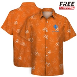 Custom Dye Sublimation Hawaiian Shirt-Stretch Polya